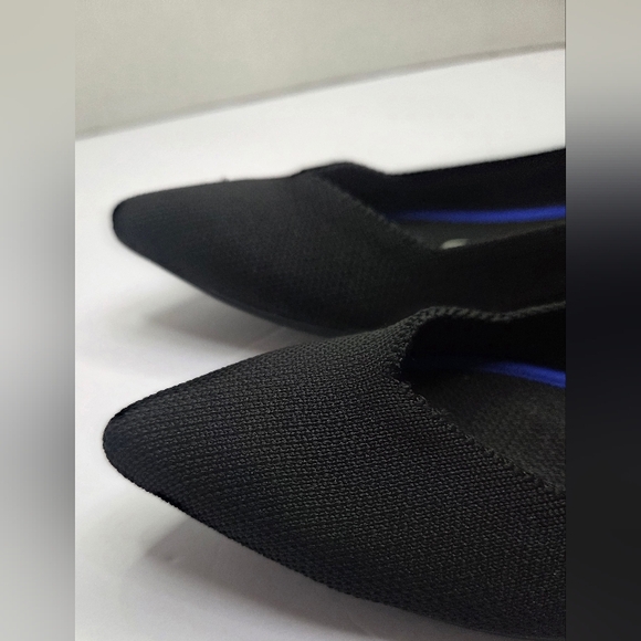 ROTHY'S The Point Black Knit Ballet Flat Size Women's Size 6 - Picture 2 of 6